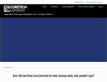 Tablet Screenshot of coretechleasing.com